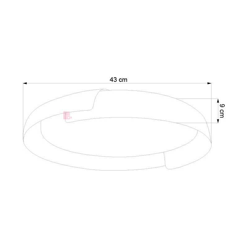 Plafón De Techo Led Con Terminación Madera Diseño Buena Luz