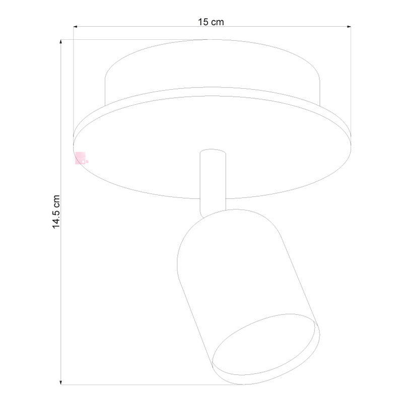 Aplique Pared Led Plafón De Techo Direccional 7w Buena Luz
