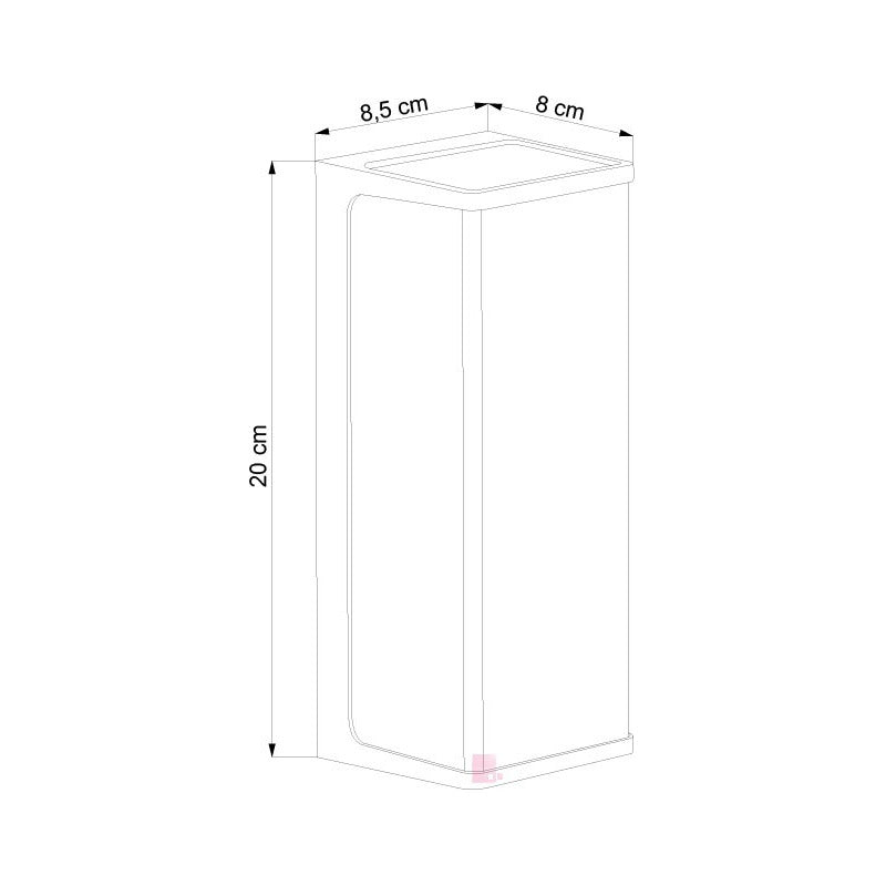 Aplique De Exterior Guess Led Alta Potencia Diseño Buena Luz Negro