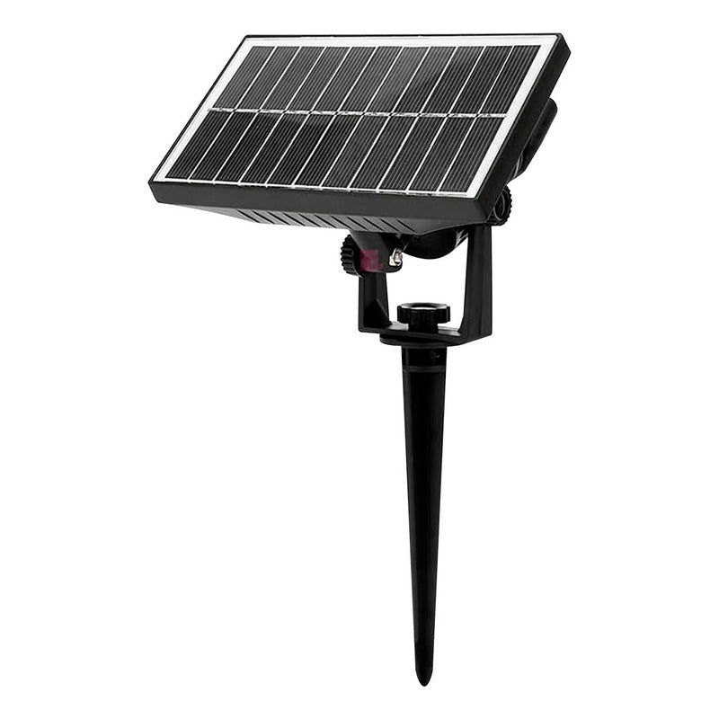 Foco Estaca Iluminacion Led Solar Jardin Calidad Buena Luz Negro