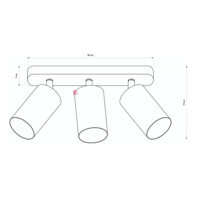 Plafón Aplique Lámpara Pared Direccional Led 7w Buena Luz