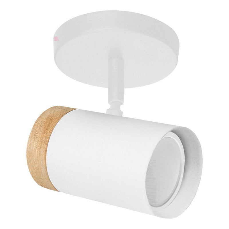 Aplique Lámpara Foco Led Dirigible Muro Madera Decoración