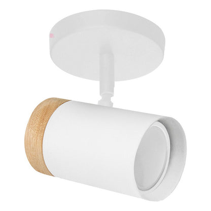 Aplique Lámpara Foco Led Dirigible Muro Madera Decoración