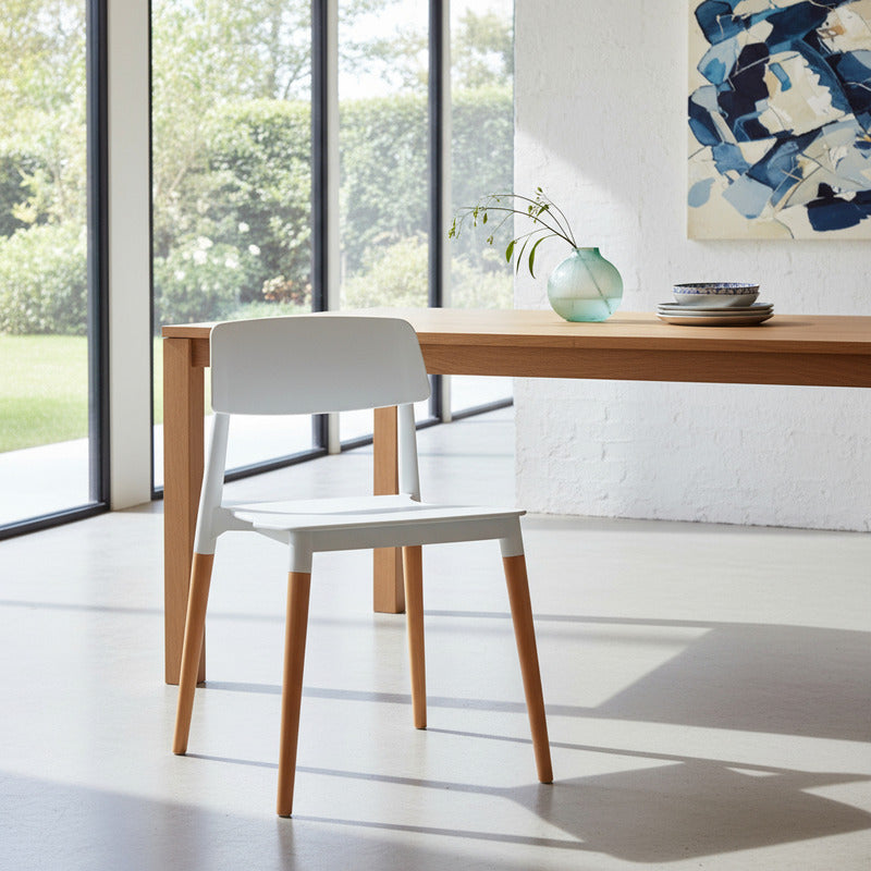 Pack X6 Sillas Mil Madera Diseño Living Escritorio Buena Luz