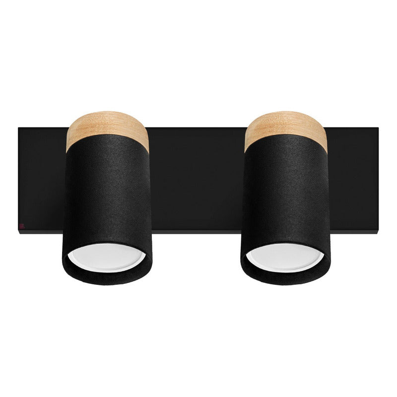 Aplique Lámpara Led Muro Baño 2 Focos Dirigibles Buena Luz