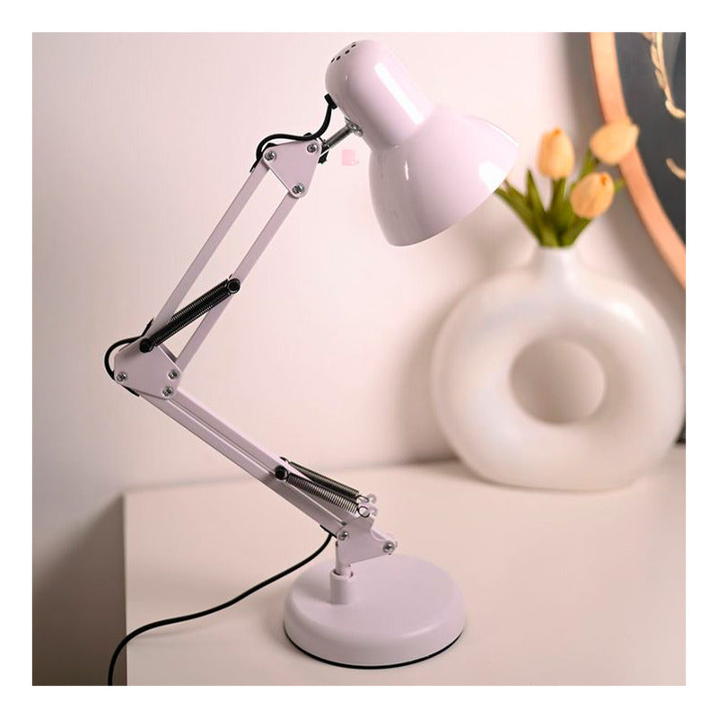 Lampara De Escritorio Articulada Incluye Foco Led Buena Luz