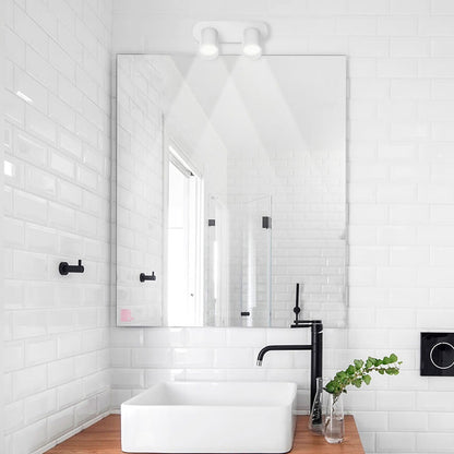 Aplique Para Baño 2 Luces Gu10 Led 7w Direccional Buena Luz