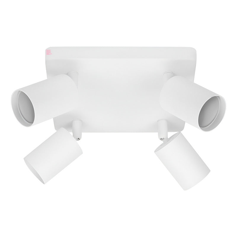 Plafón 4 Luces Led Techo Direccional Foco 7w Buena Luz