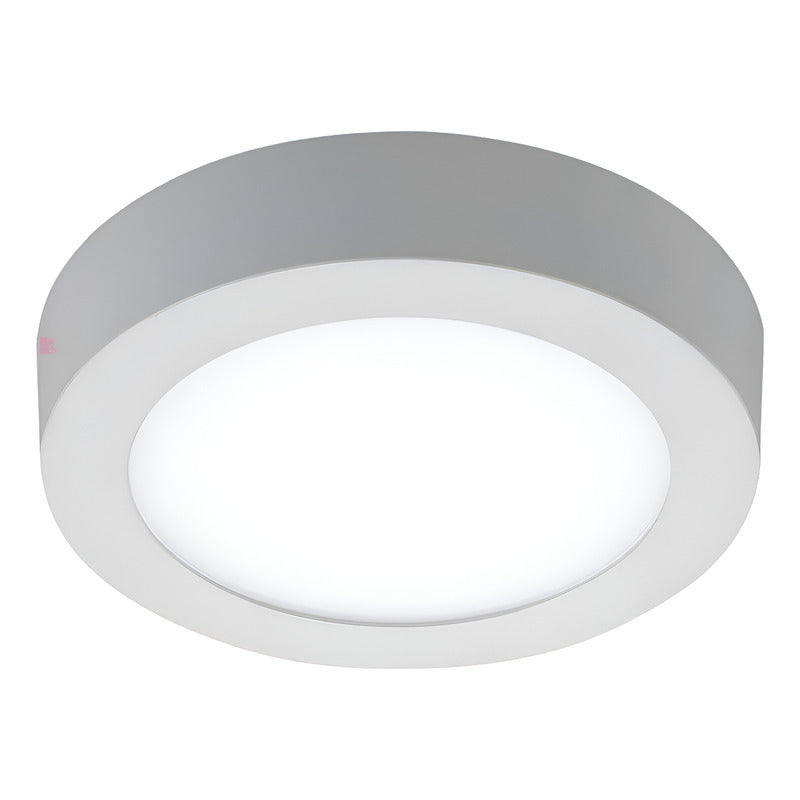 Plafón Panel Redondo Sobrepuesto Foco Led 18w Luz Calida Blanco