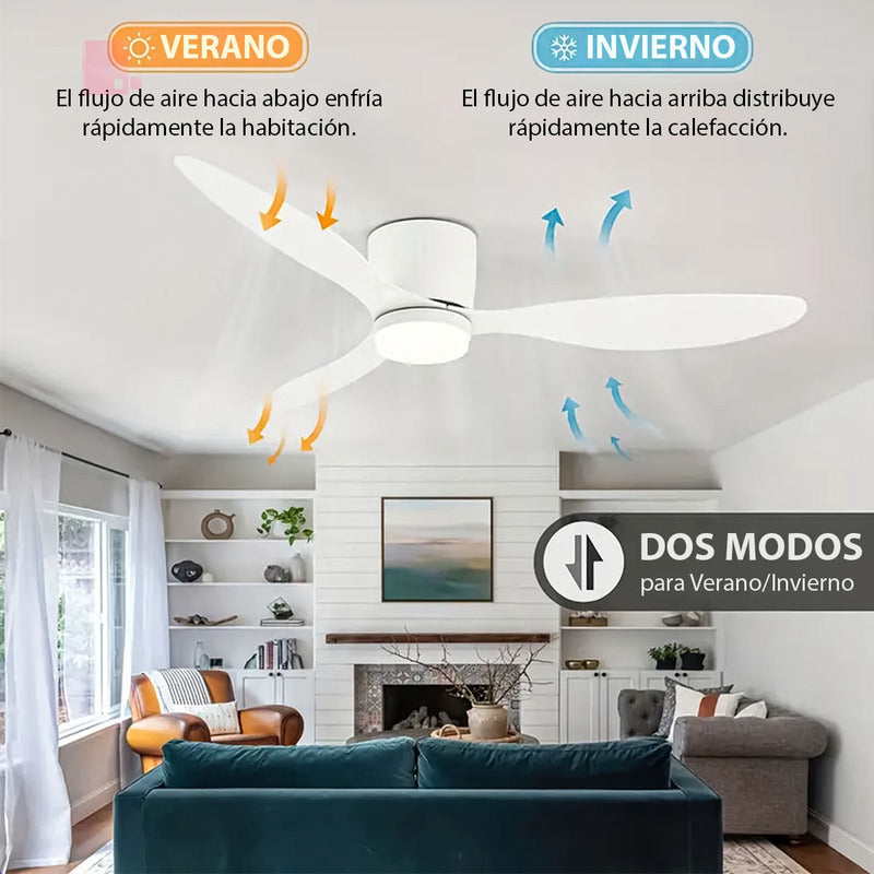 Ventilador De Techo Venture 3 Aspas Diseño C/ Control Remoto