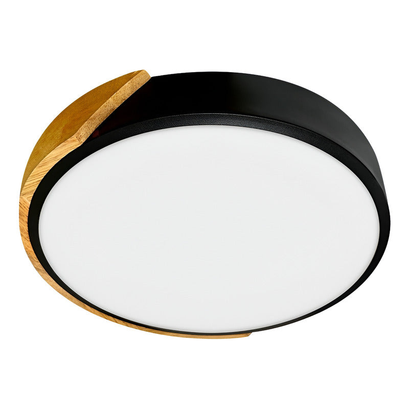 Lámpara Plafón Techo Led Madera Cocina Comedor Buena Luz