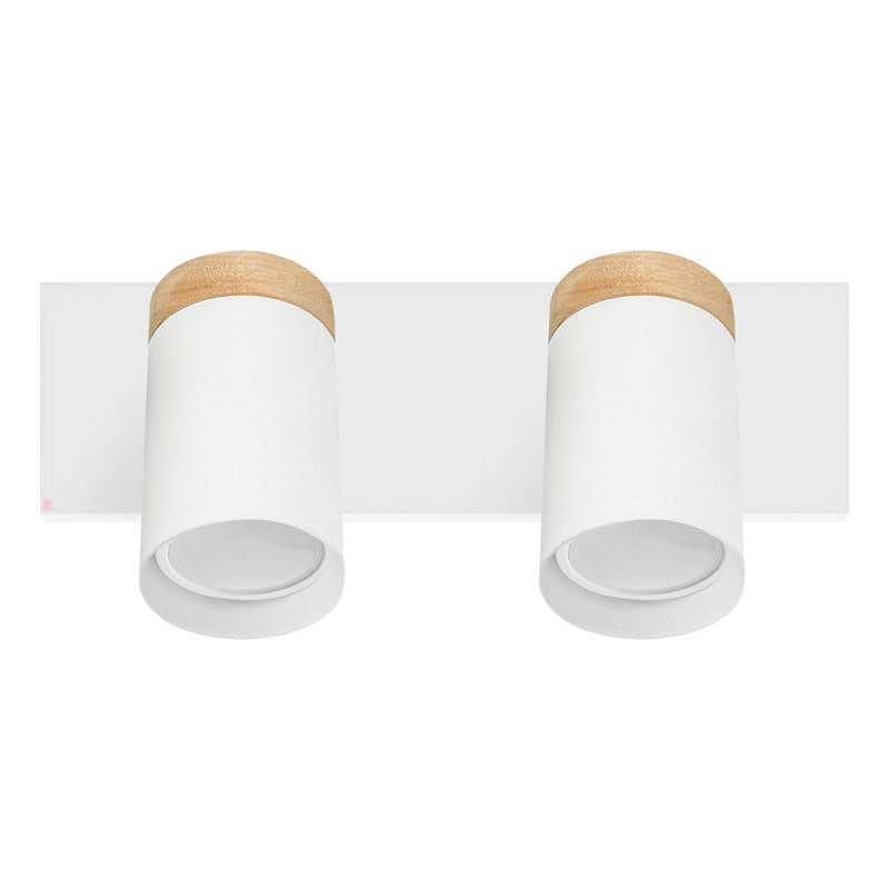 Aplique Lámpara Led Muro Baño 2 Focos Dirigibles Buena Luz