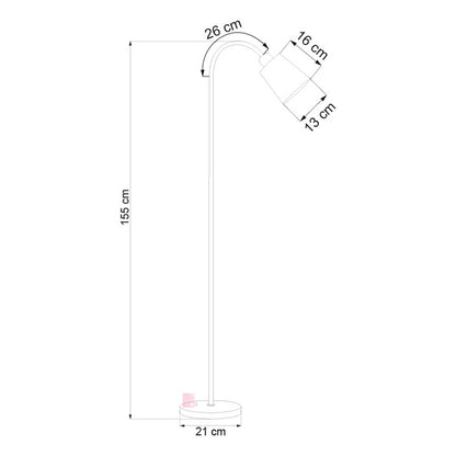 Lámpara De Pie Flexible Para Lectura Con Luz Led Buena Luz