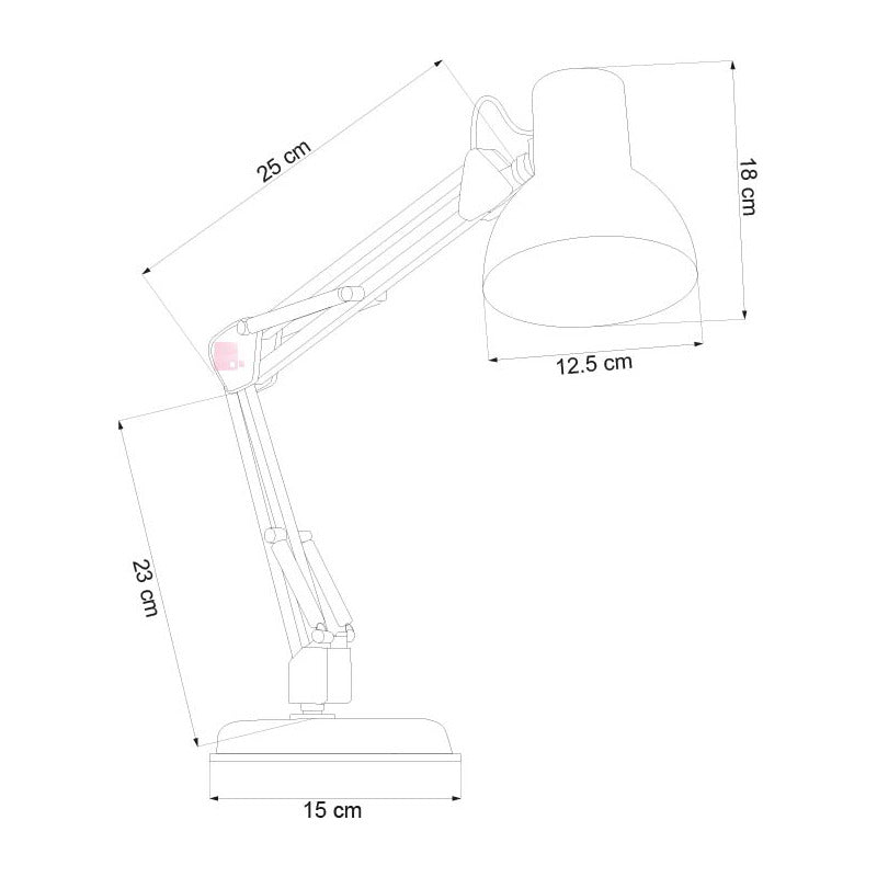Lampara De Escritorio Articulada Incluye Foco Led Buena Luz