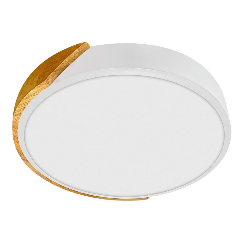 Lámpara Plafón Techo Led Madera Cocina Comedor Buena Luz