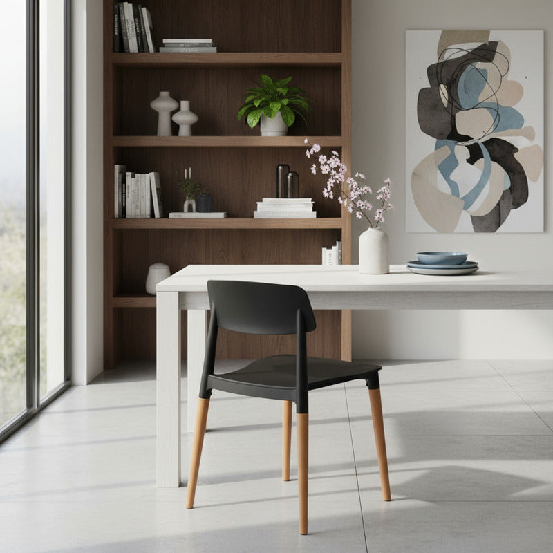 Silla Mil Madera Diseño Living Escritorio Moderno Buena Luz